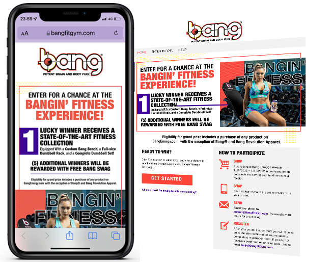 Sweepstakes Program to Drive Online DTC Sales for Bang Energy